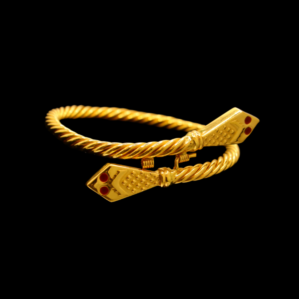 21K Gold Bangle Bracelet – SB28078 image 2 of 2