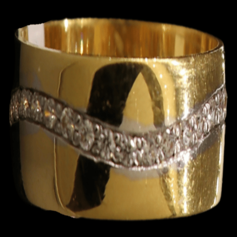 21K Gold Engagement Band Size 8.5 - SW30762