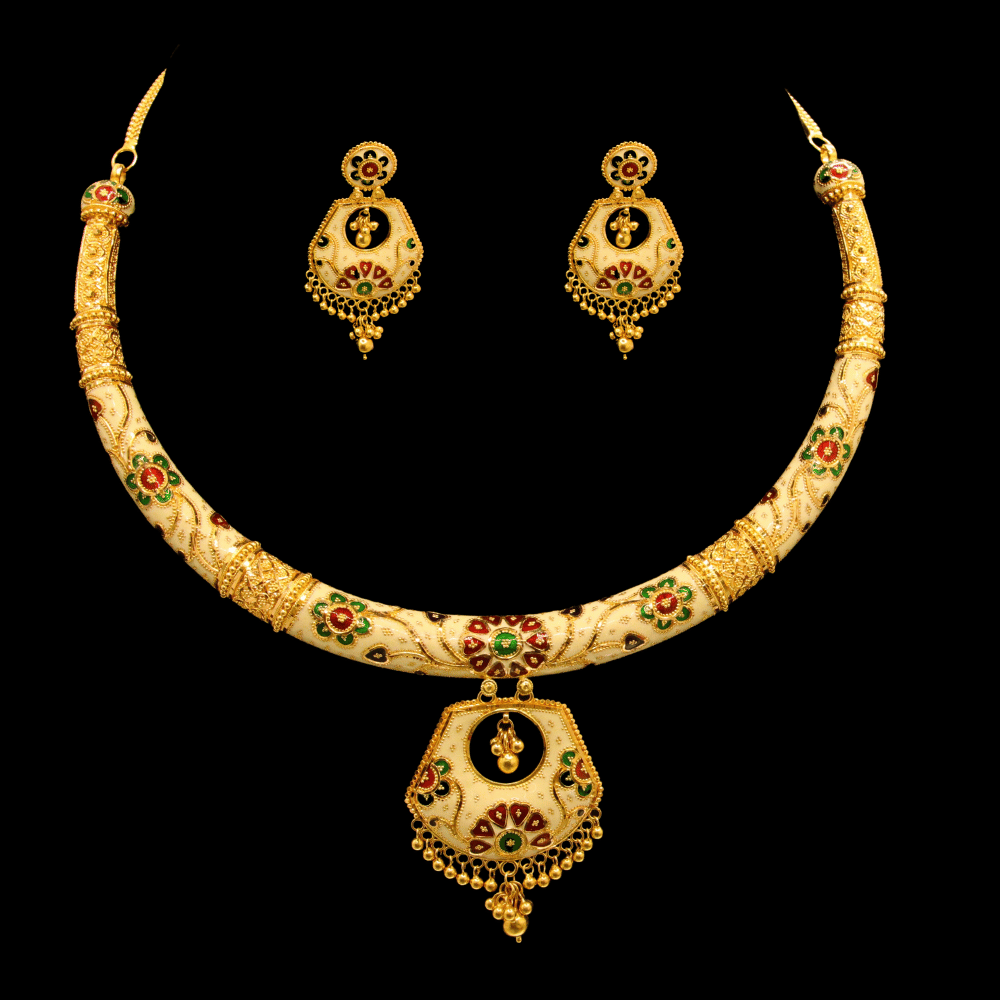 22K Gold Necklace Set