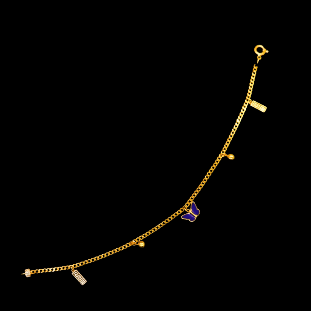 21k Gold Anklet