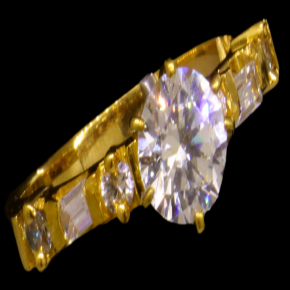21K Gold Bridal Ring