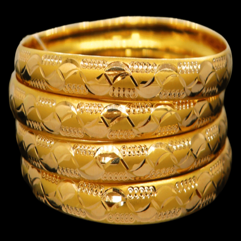21K Gold Bangle Set (S)