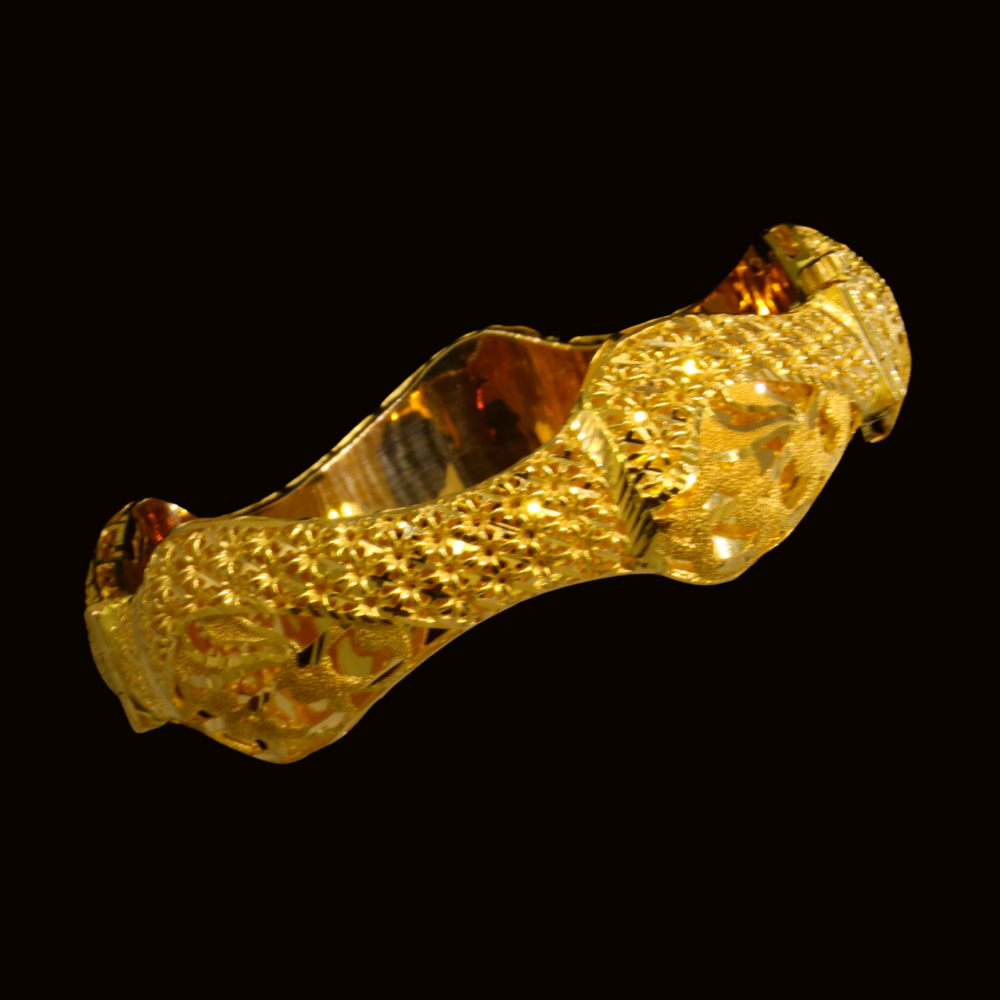 21K Gold Bangle Bracelet – SW24139 image 2 of 2