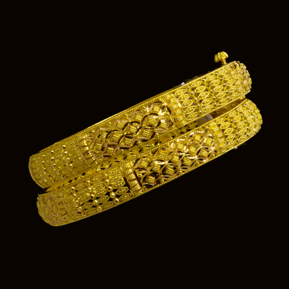 22K Gold Bangle Bracelet – SW24137 image 2 of 2