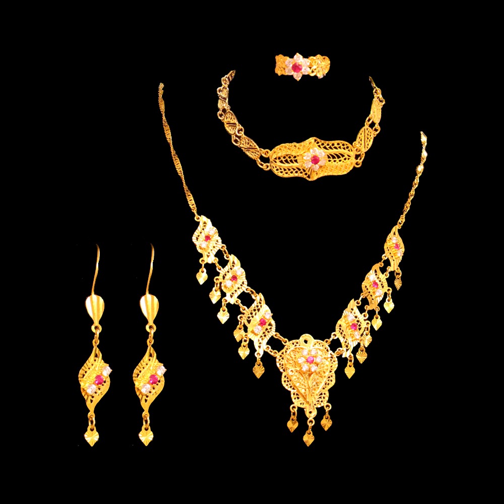21K Gold Necklace Set