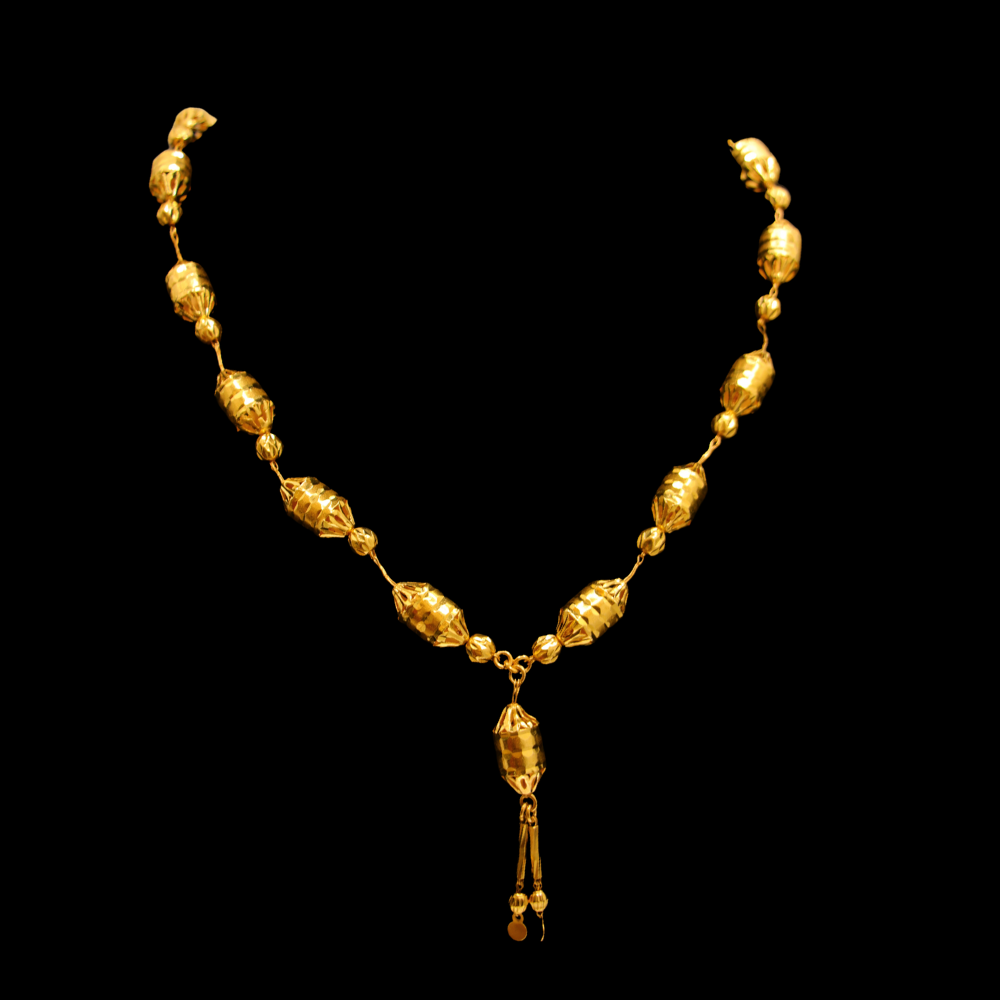 21K Gold Long Necklace - SB27757