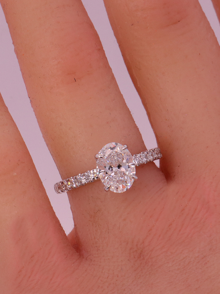 Lab-Diamond Bridal Ring