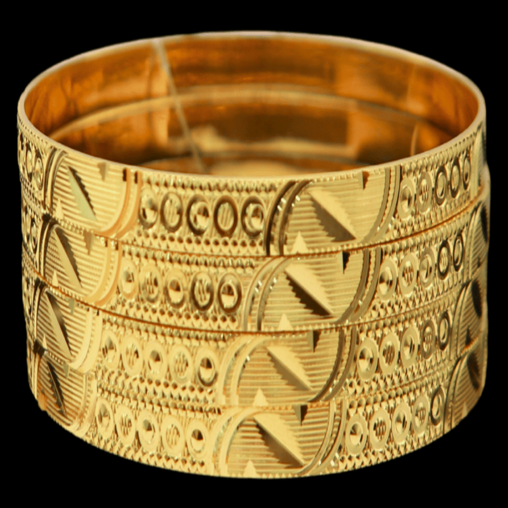 22K Gold Bangle Set (S)