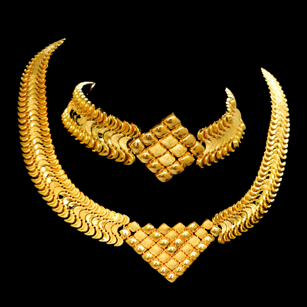 21K Gold Necklace Set