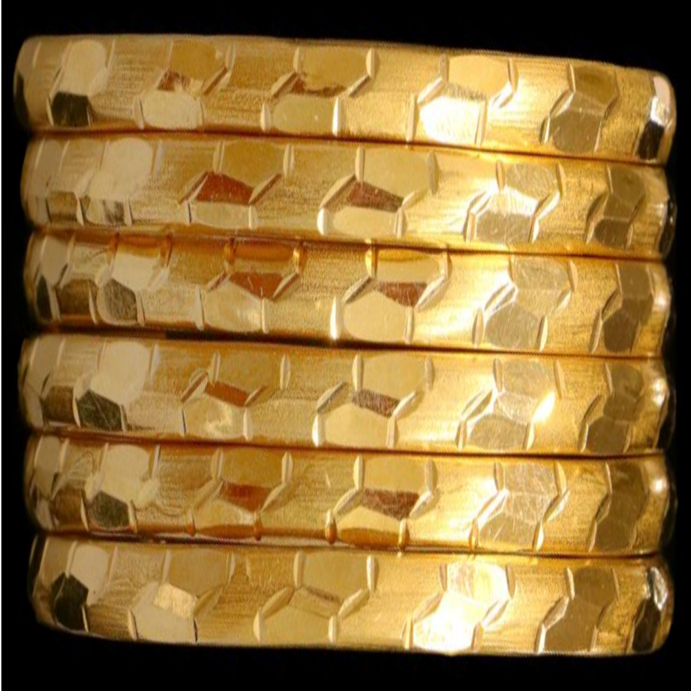 21K Gold Bangle Set (XL)