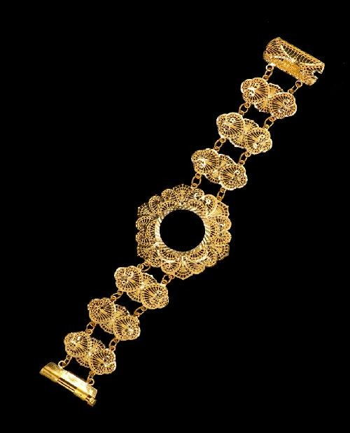 21K Gold Coin Bracelet