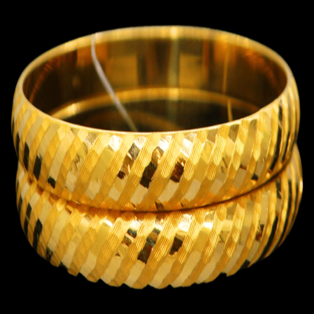 21K Gold Bangle Set (S)