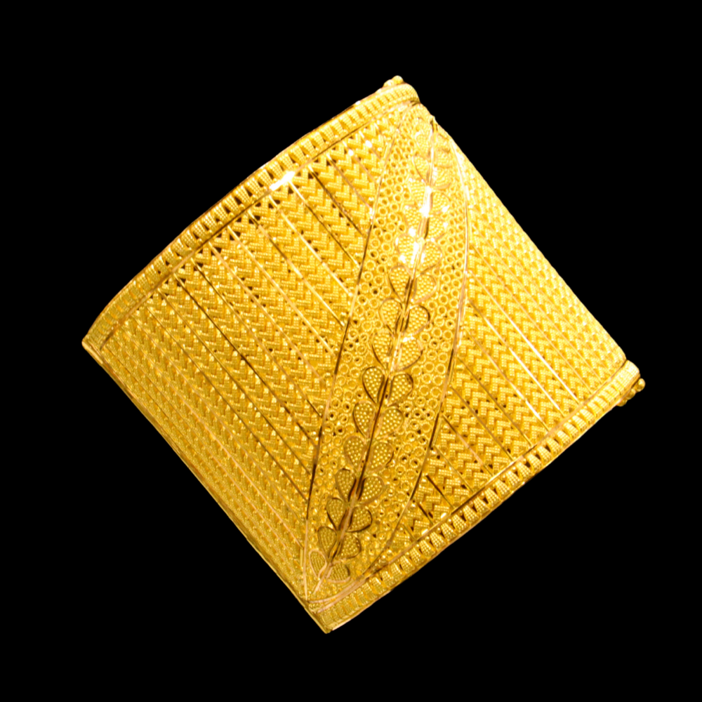 22K Gold Bangle Bracelet – SD24922 image 2 of 2