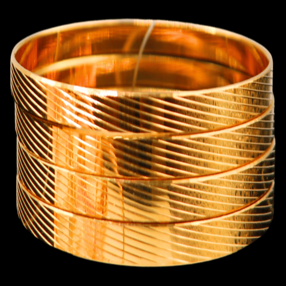 22K Gold Bangle Set (S)