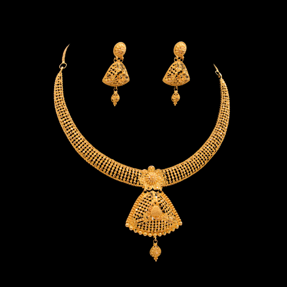 22K Gold Necklace Set