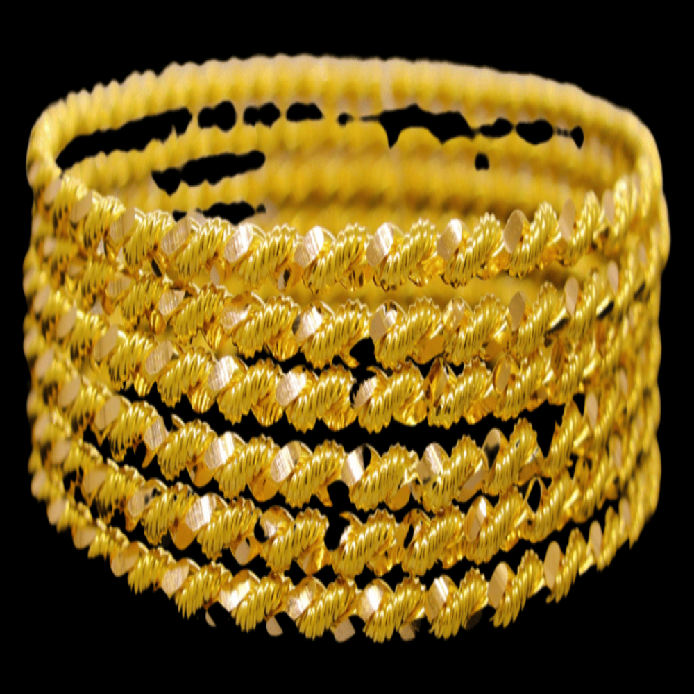 21K Gold Bangle Set (L)