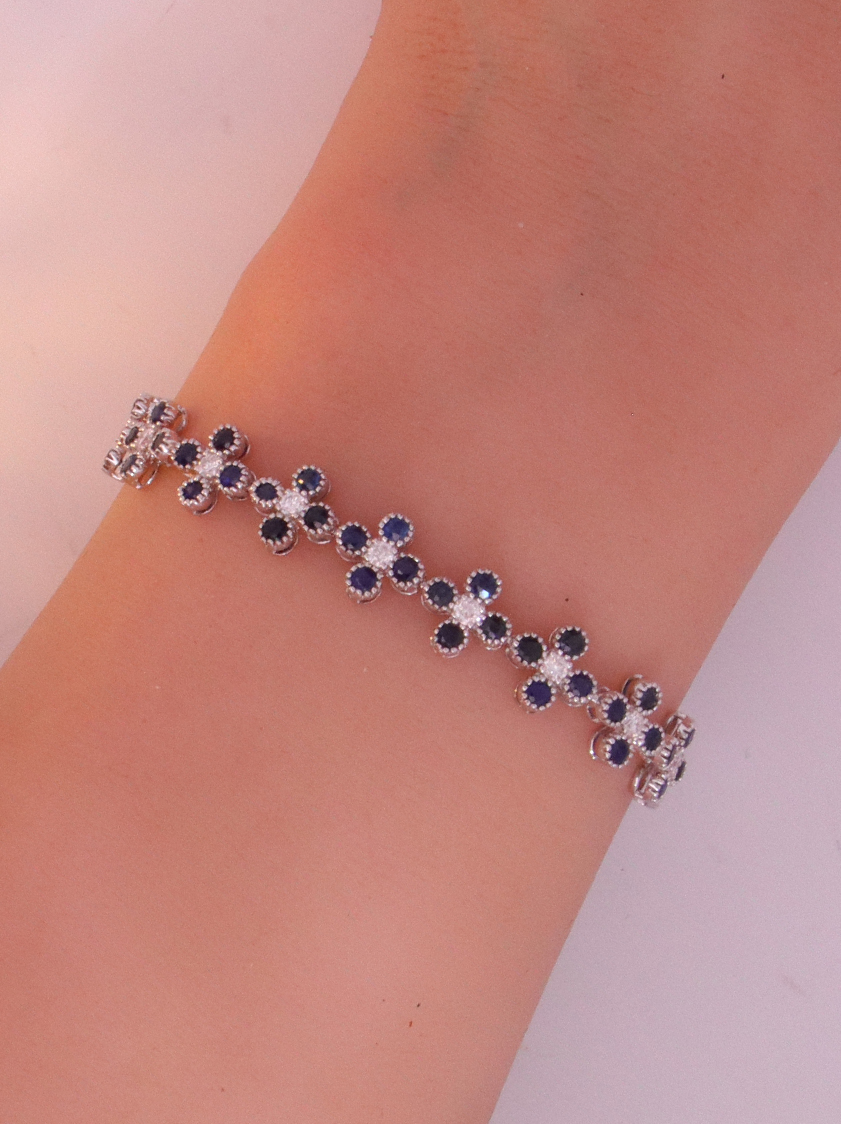 Diamond & Sapphire Bracelet