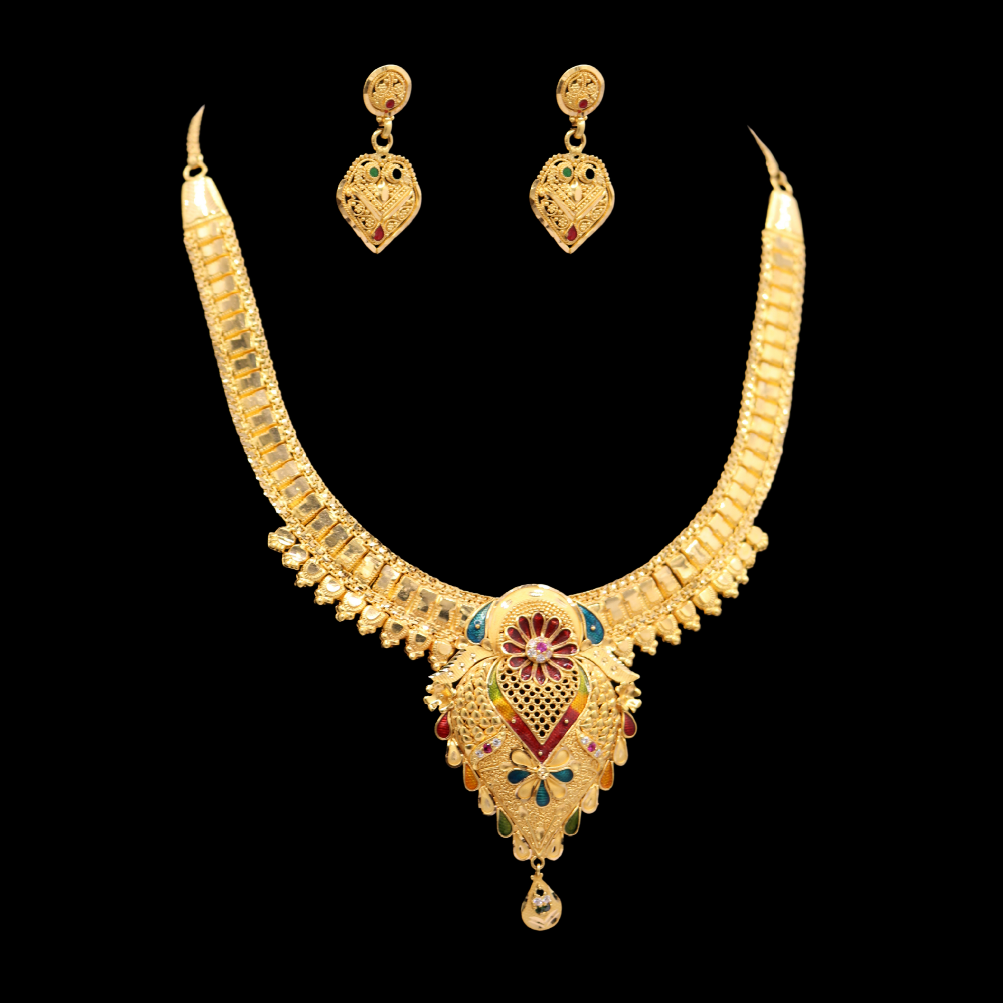 22K Gold Necklace Set