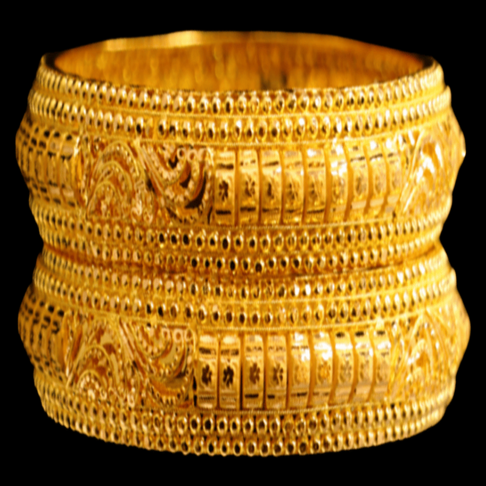 21K Gold Bangle Bracelet