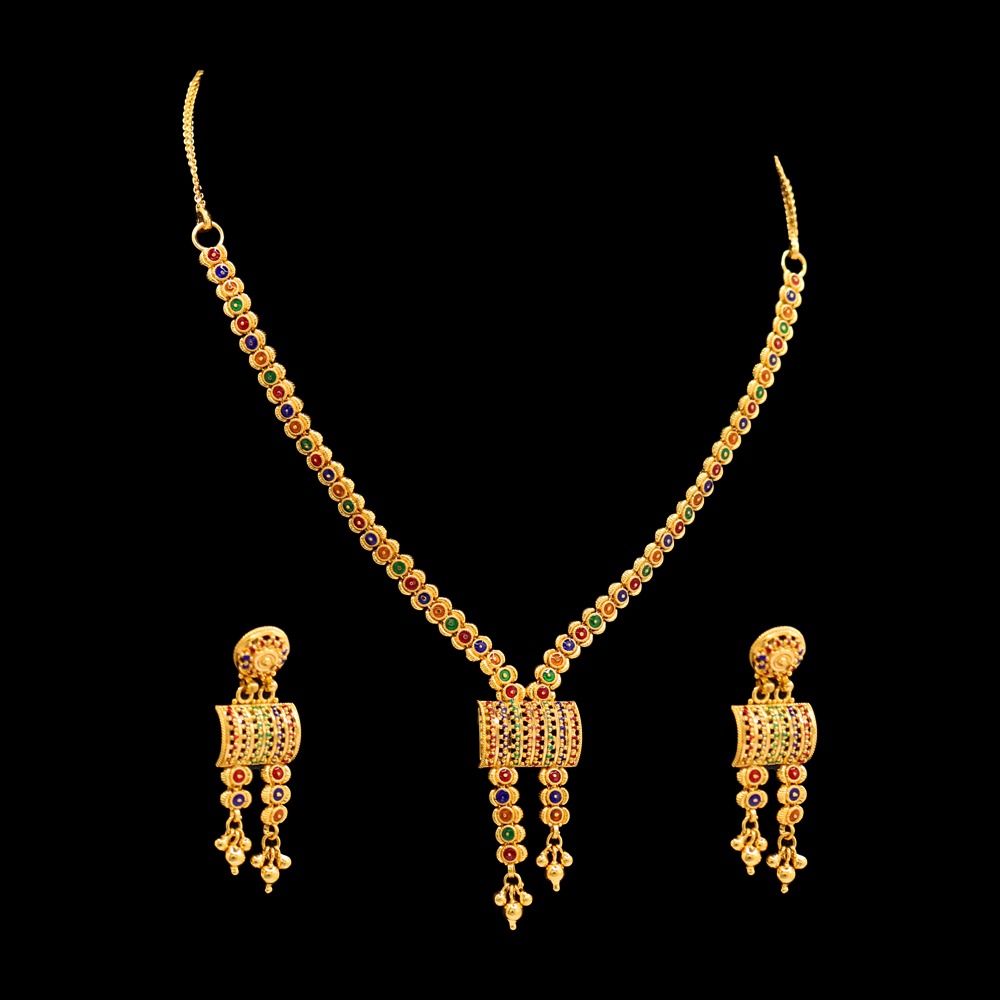 22K Gold Necklace Set