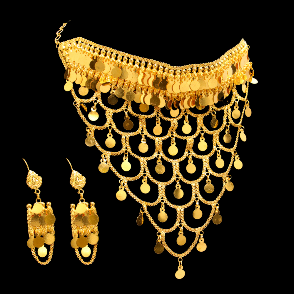 21K Gold Necklace Set