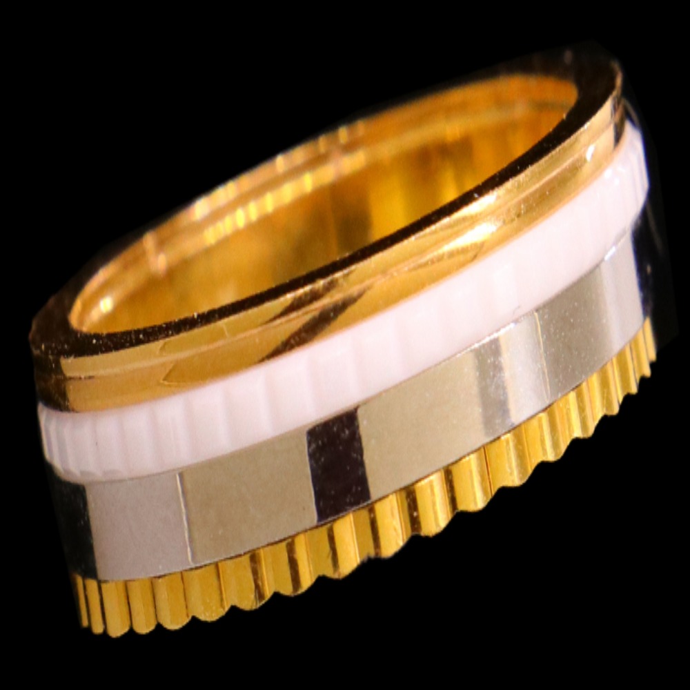 21K Gold Engagement Band Size 8.5 - SW19639