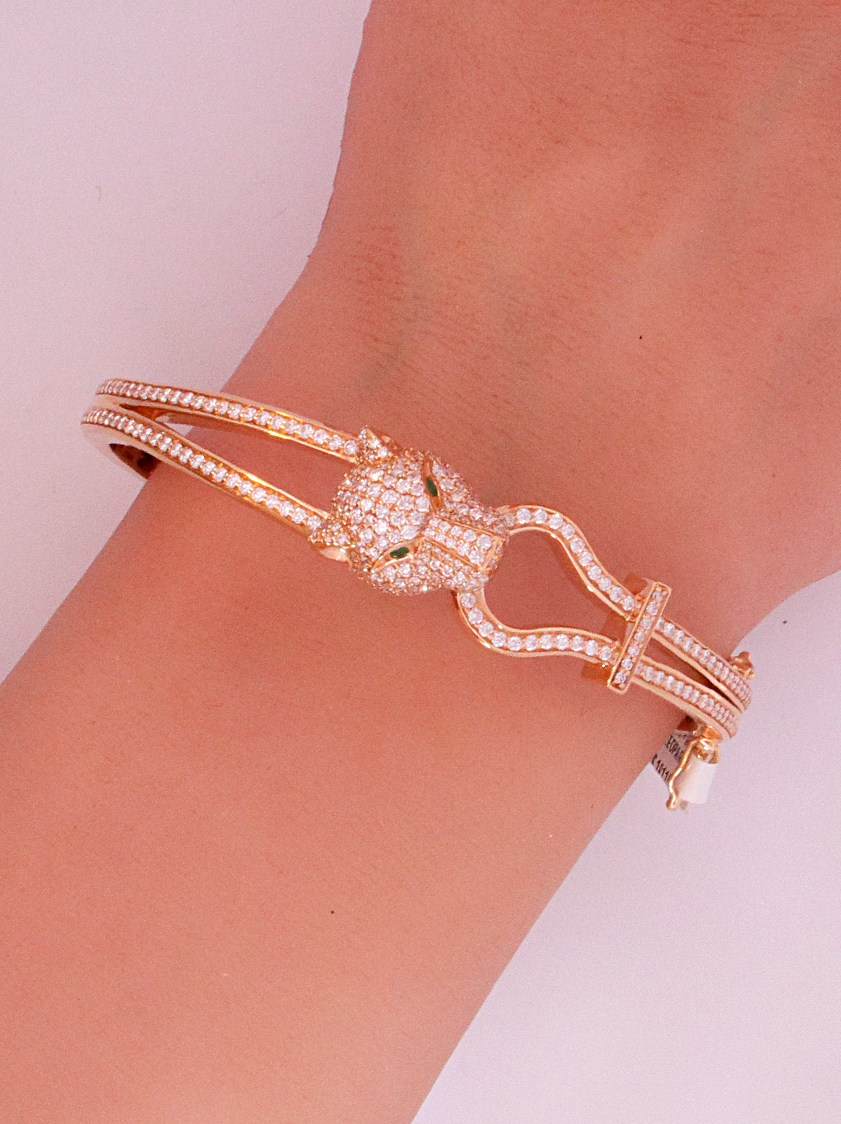 Diamond & Emerald Bangle