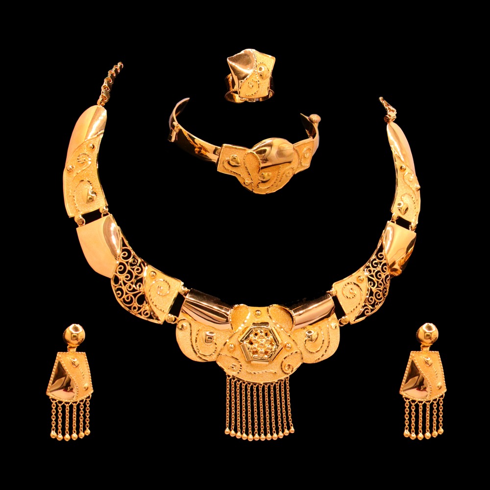 21K Gold Necklace Set