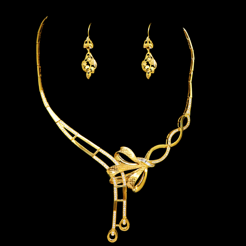 21K Gold Necklace Set
