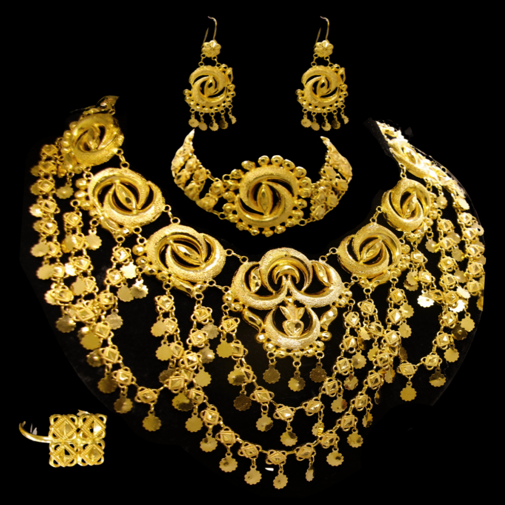 21K Gold Necklace Set