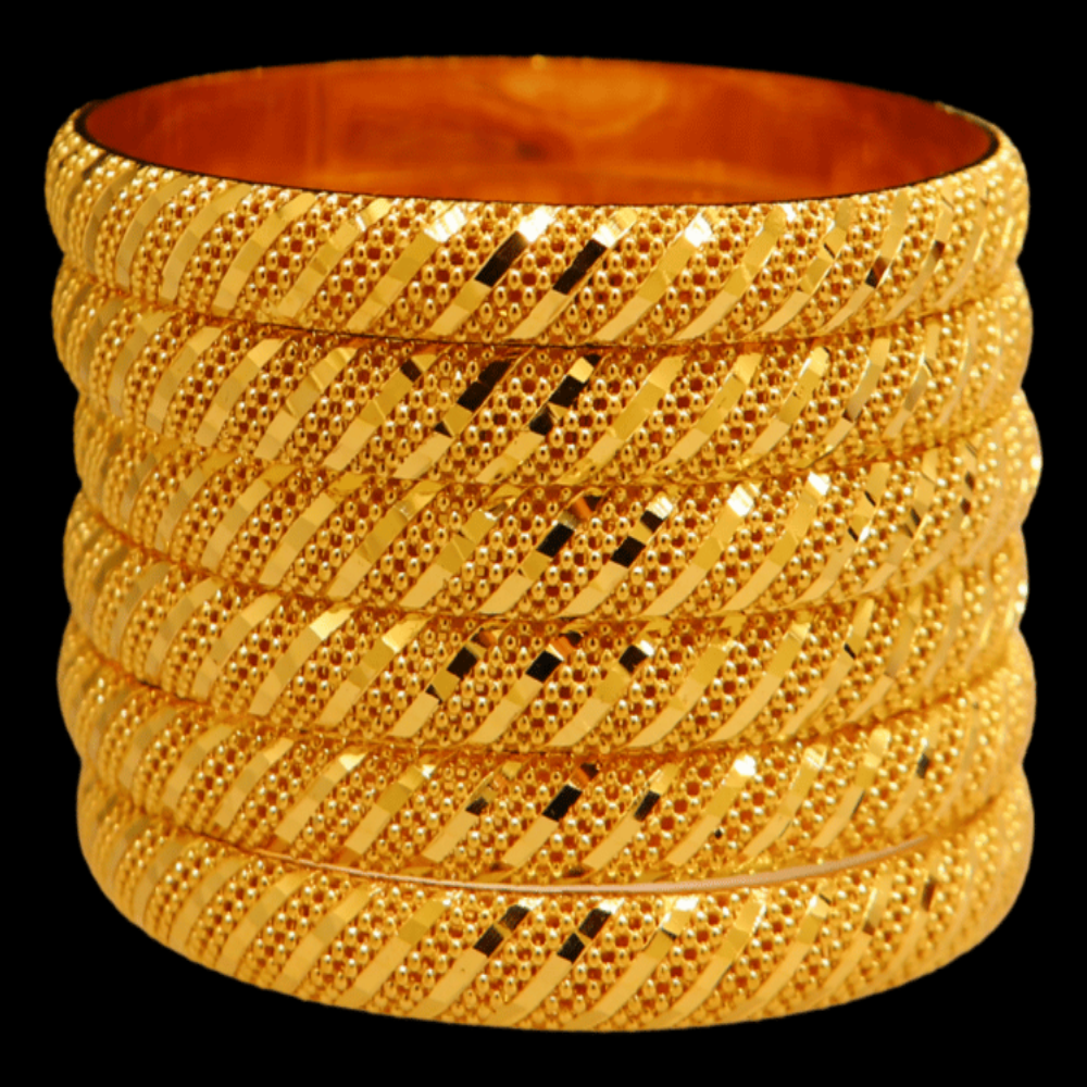 21K Gold Bangle Set (S)