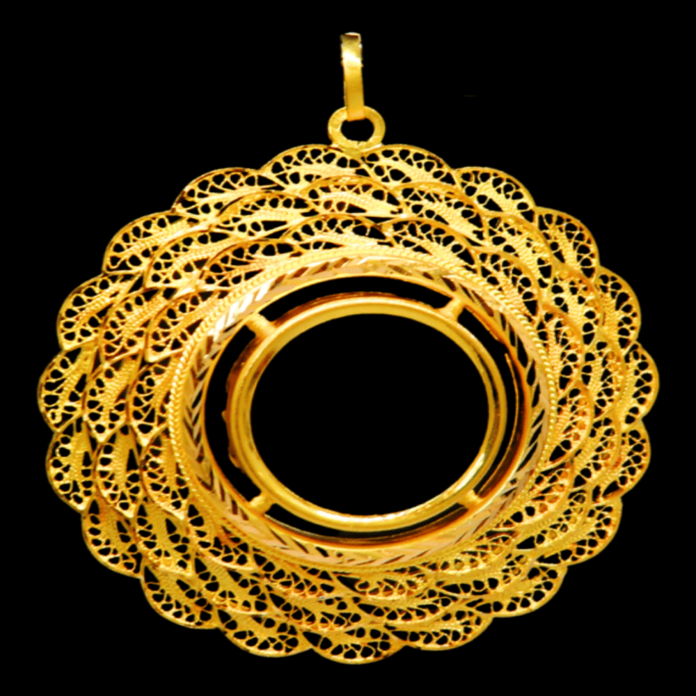 21K Gold Coin Frame