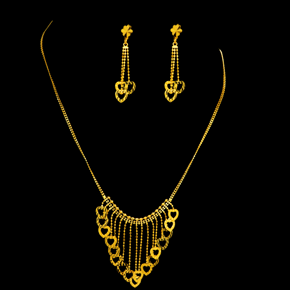 22K Gold Necklace Set