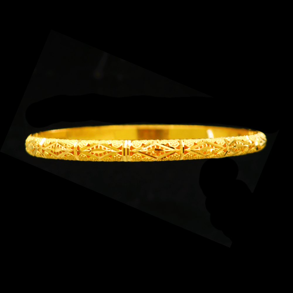 21K Gold Bangle Set OF 1 (L)