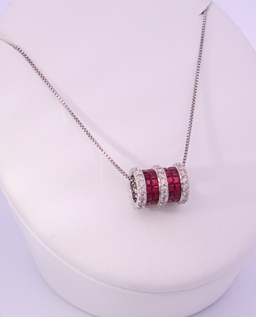Ruby & Diamond Necklace